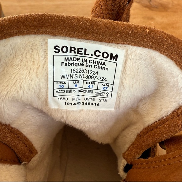 Sorel Kinetic Short Lace Up Booties Sz 10 - Picture 16 of 16